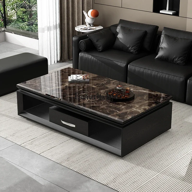 

LJY*Marble coffee table Chinese minimalist style