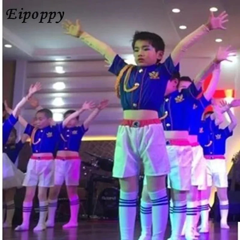 Children's Cheerleading Costumes Boys and Girls Cheerleading Jazz Dance Performance Kindergarten Gymnastics Aerobics Clothing