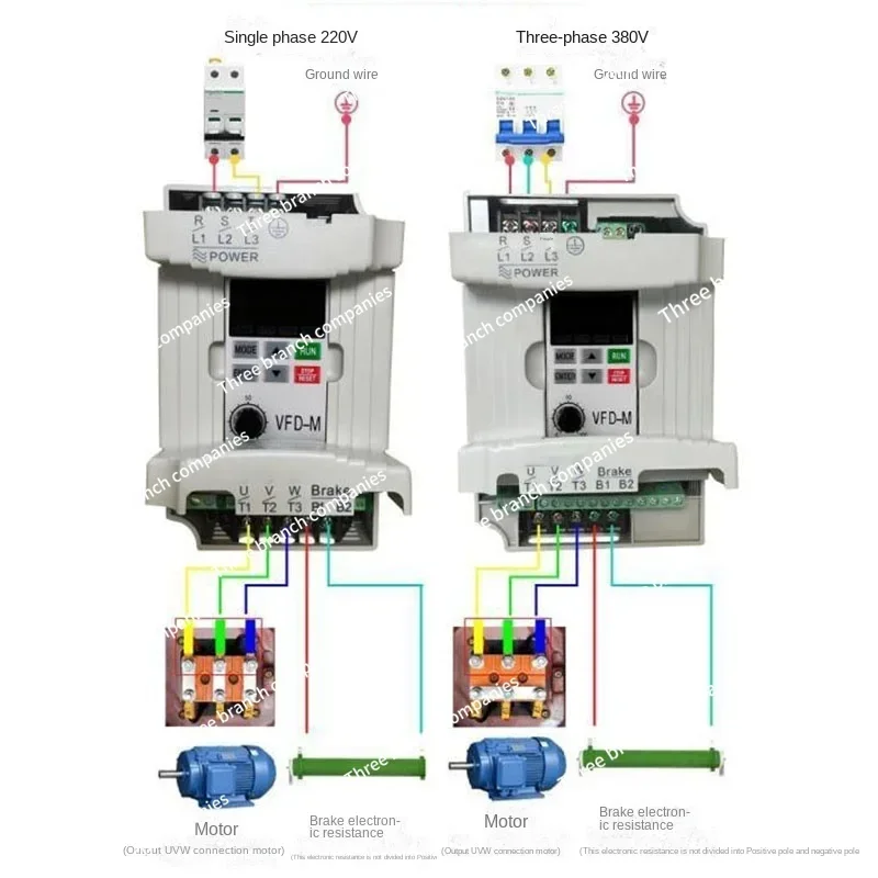 NEW VFD-M Series Ultra Low Noise Mini Three Phase VFD022M43B 2.2KW 380V 460V Inverter