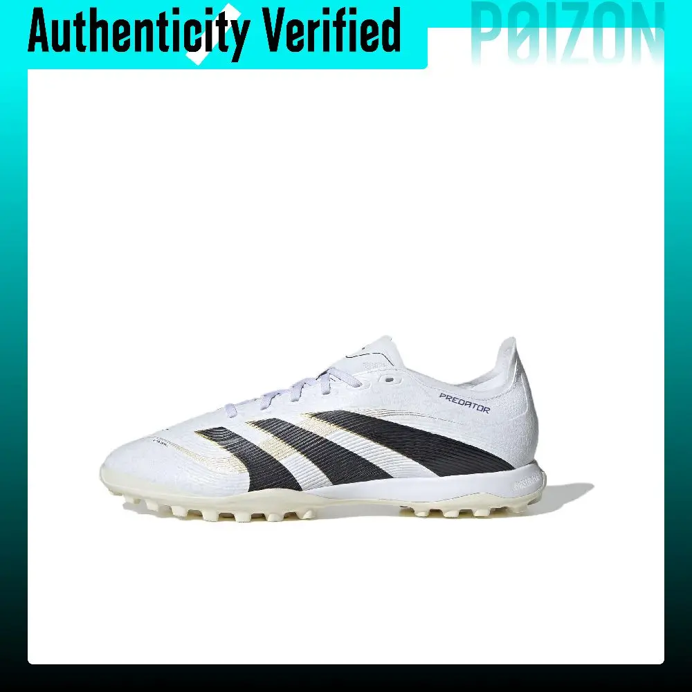 Adidas PREDATOR LEAGUE Slip Resistant Abrasion Resistant Soccer Shoes Unisex White Black JI1134