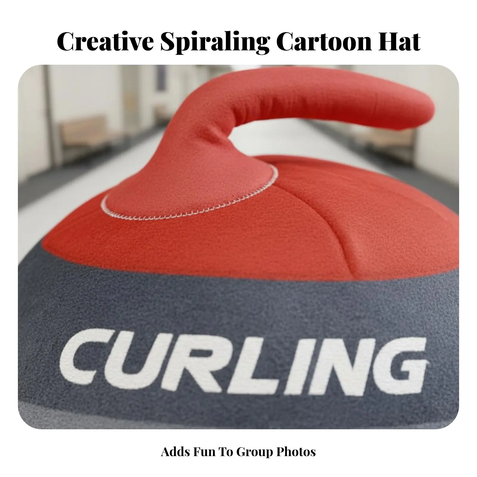 

Кепка-фризби (Curling Stone Hat) – Забавный головной убор в спортивном стиле, мягкий и удобный, для костюмированных вечеринок