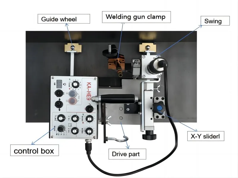 New Welding Robot Automatic Fillet Portable Horizontal Oscillating Straight Seam Stainless Steel Metal Weld Permanent KA-HE9