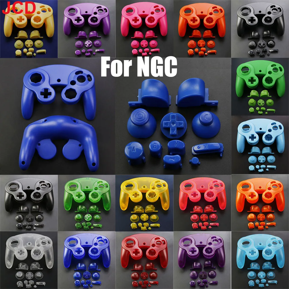 

For NGC Controller Replacement Front Back Shell Case With ABXY L R Z Dpad Button mushroom cap For Gamecube Handle Accessories