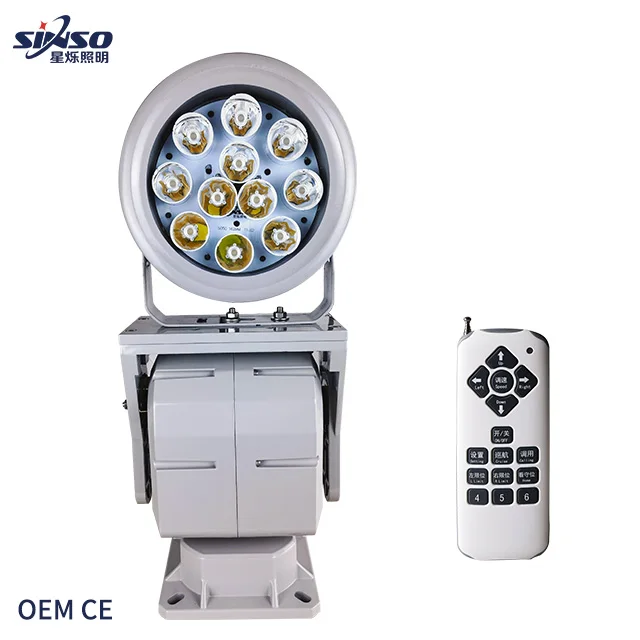 Sinso220V  remote control surveillance/coast guard outdoor refletor led