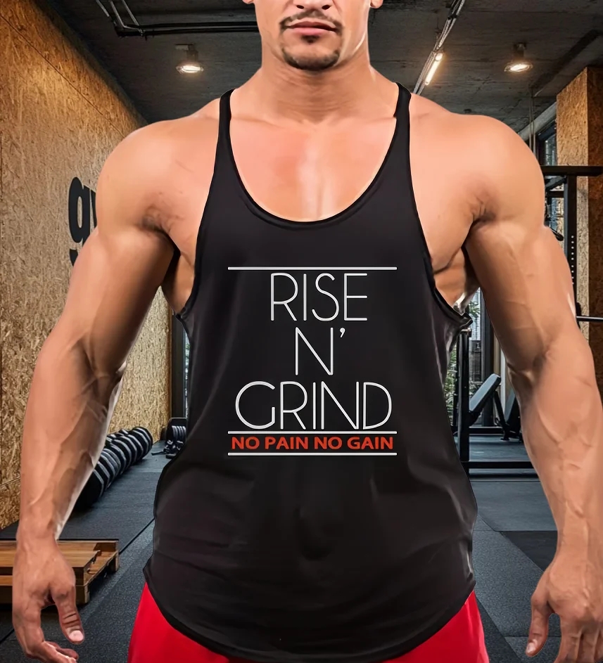 

Fitness Clothing Running Undershirt Men's Fitness Men's Bodybuilding Vest Fitness Vest Sleeveless 100% Cotton Training Top