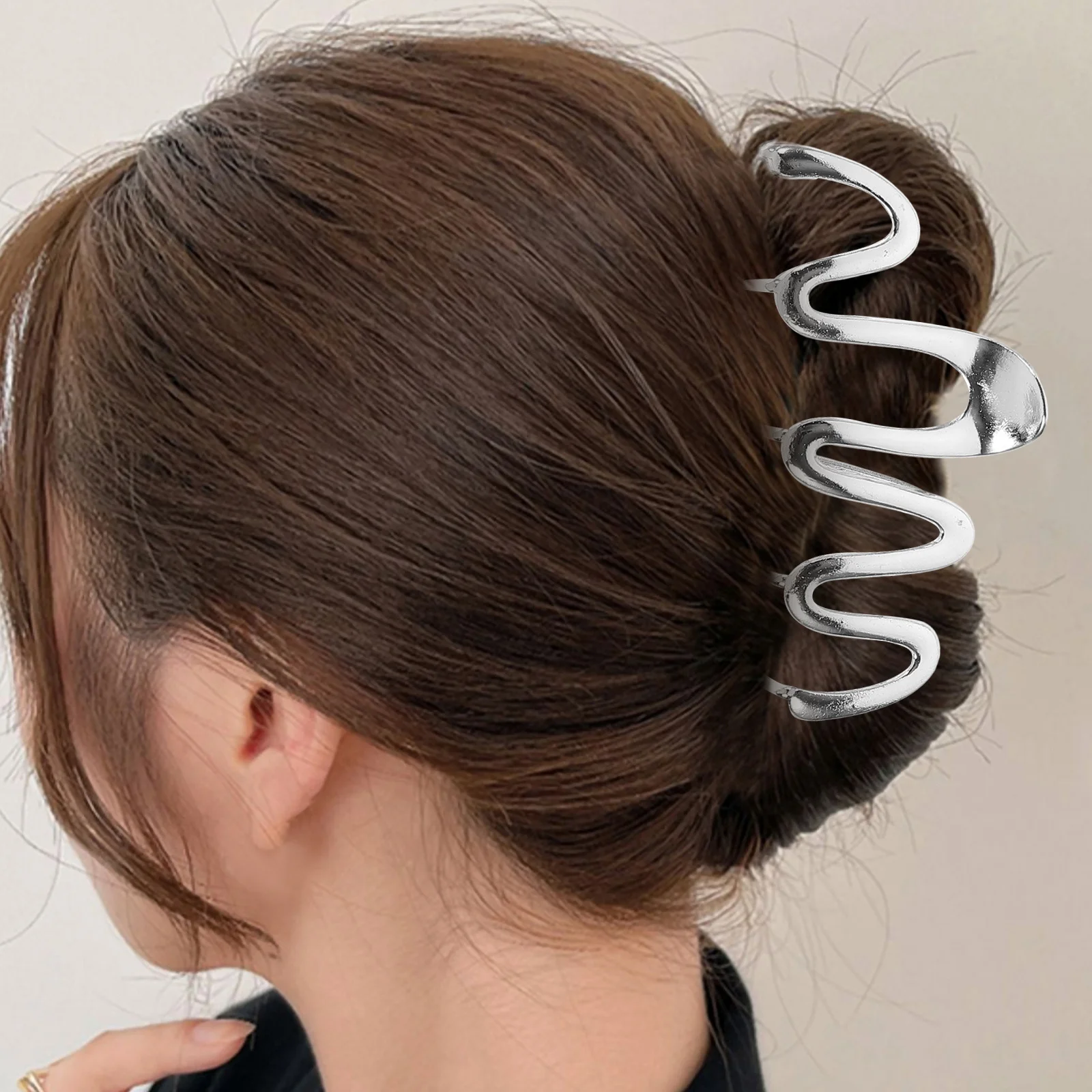 

4pcs Large Claw Clips Thick Jaw Clamps For Women Fashionable Hair Accessories Long Hair Clip Durable Hold For Daily Office Party