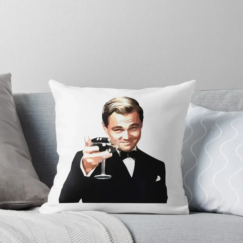 

The Great Gatsby Leonardo Di Caprio Throw Pillow Christmas Throw Pillows Covers Sofa Cushions Covers pillow