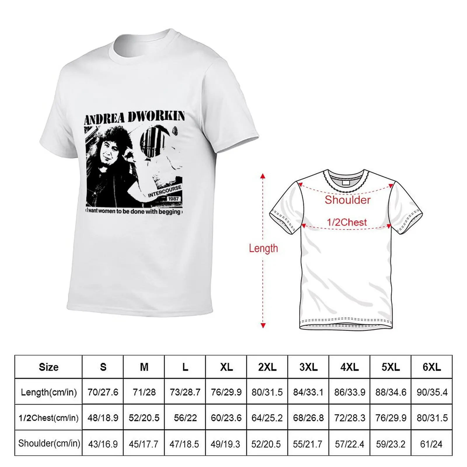 dworkin grunge T-Shirt man t shirts cotton funny t shirts cotton T-Shirt