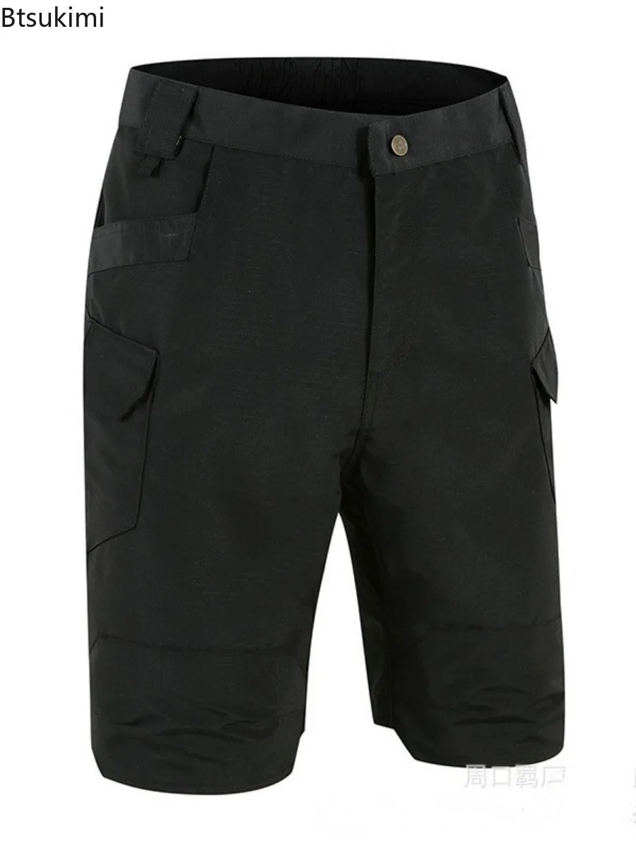 2025 hommes Cargo Shorts ample multi-poches pantalons d'entraînement été confortable résistant à l'usure en plein air Sport décontracté pantalons courts mâle