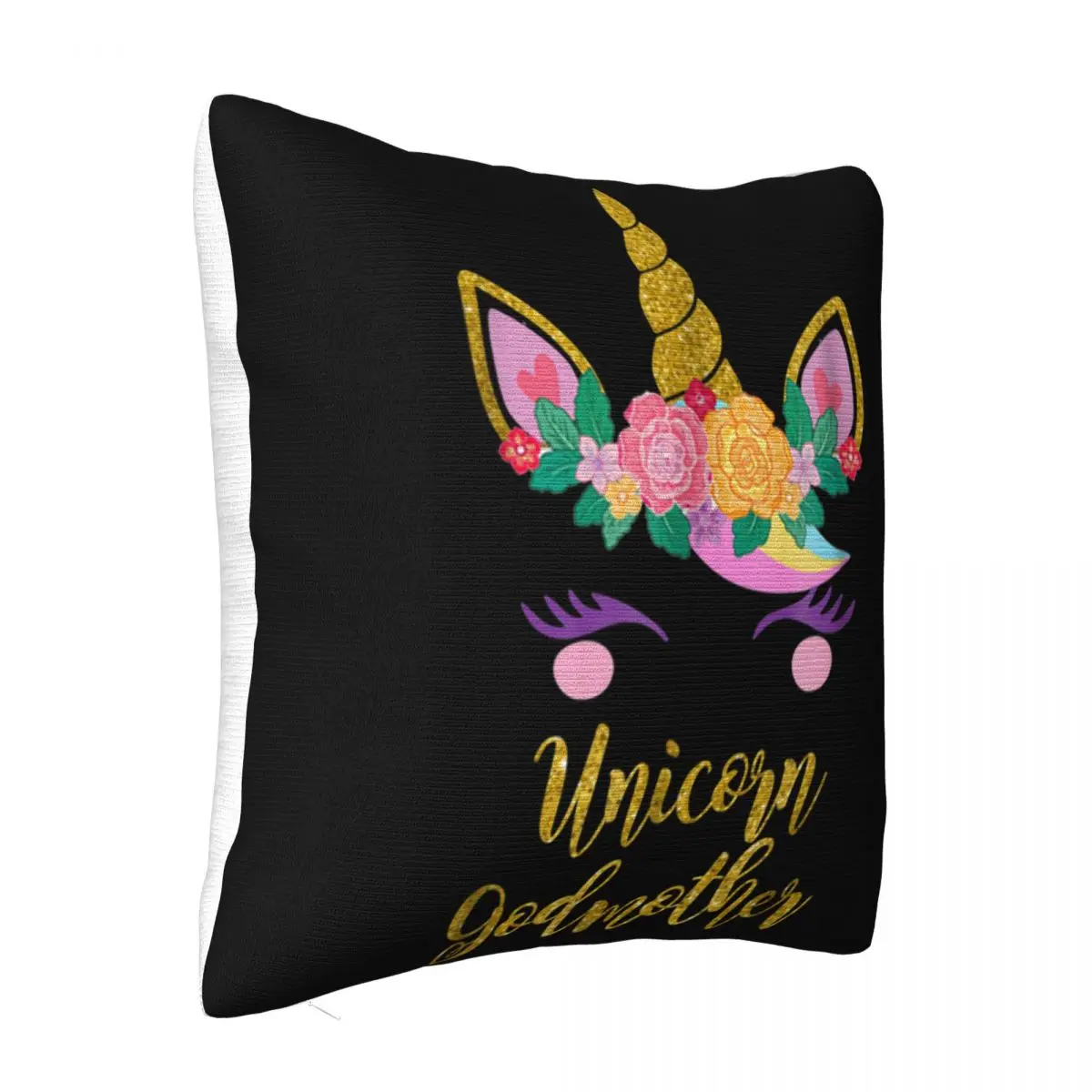 Unicorn T Cute Unicorn Godmother Tee Gift For Girls Present Adults Solid Color Formal Latest Pillow Case