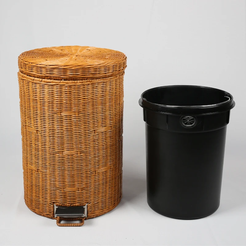 Cleaning Garbage Trash Bin Rubbish Dustbin Bathroom Organizer Small Trash Bin Round Kitchen Cubo Basura Living Room Furniture