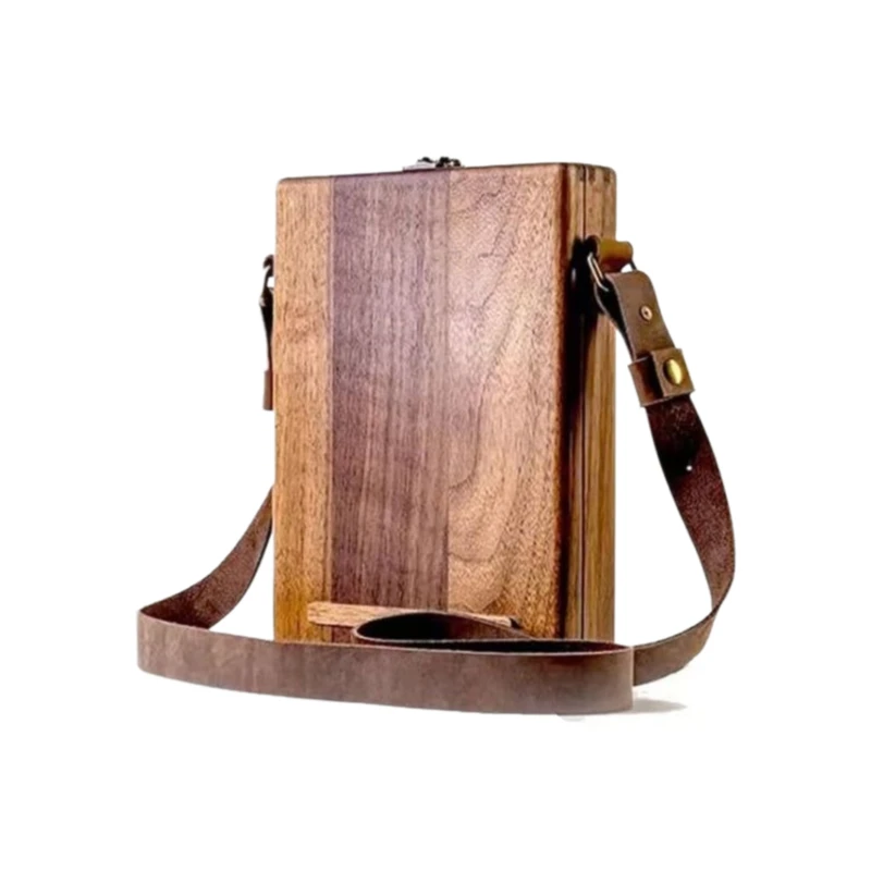 ヴィンテージ木製アーティストスケッチボックス - ポータブルクロスボディバッグ、ハンドバッグ絵画ツールキットバッグ - 画家、作家へのユニークなギフト
