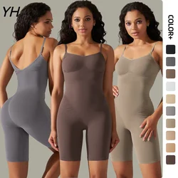 2023New Jumpsuits One-Piece Yoga Suit Women's Gym Push-Up Exercise Clothes High Elastic Tight-Fitting Bodysuit Back Yoga Suit