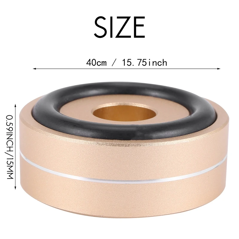 

4PCS Turntable Isolation Feet Pads Aluminum Speaker Spikes Stand Foot Cones Base Mat For Audio Sound Amplifier