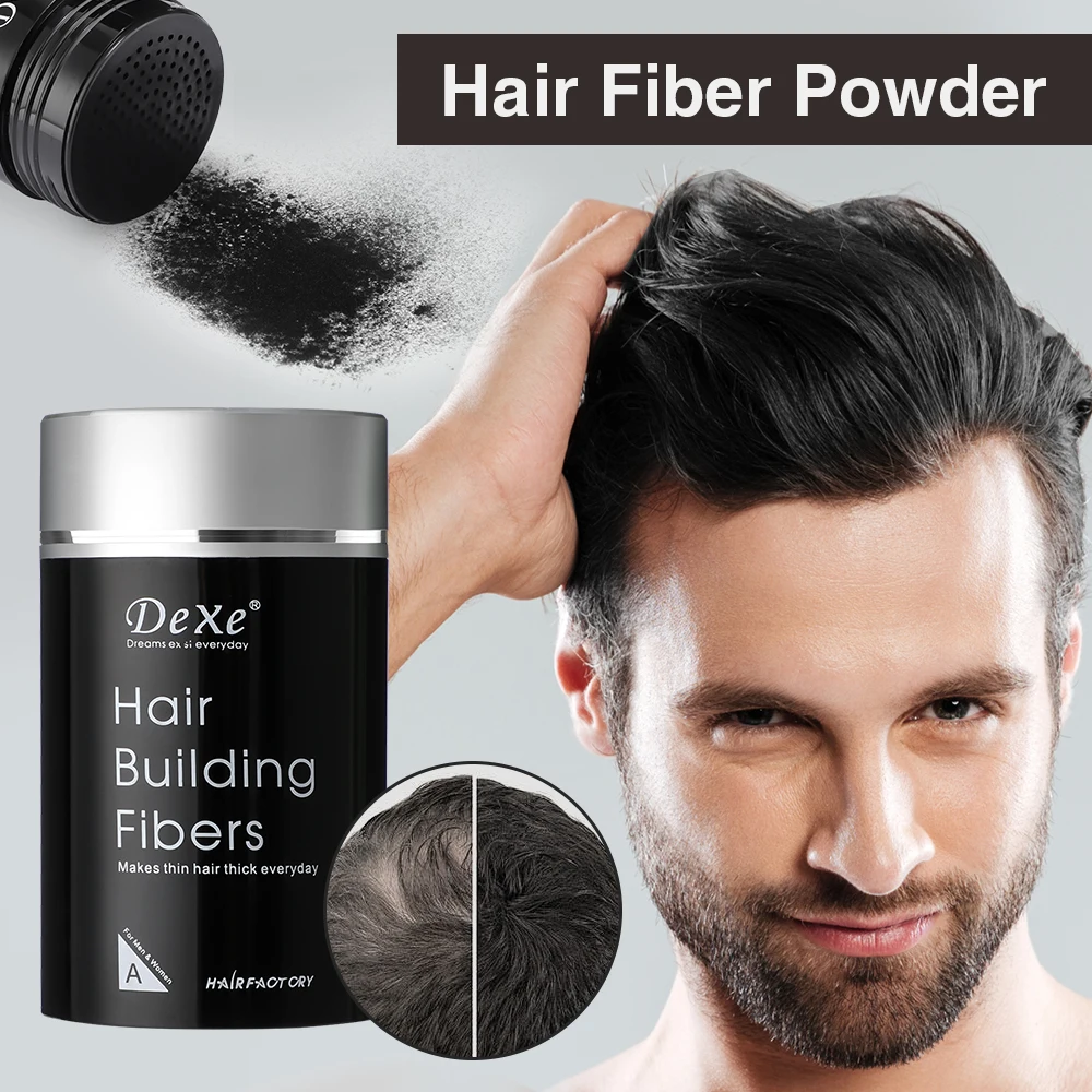 

20g Hair Building Fibers Powder Black Natural Hair Care Sweat Resistant Hair Growth Thicken Product for Thinning Hair Scalp