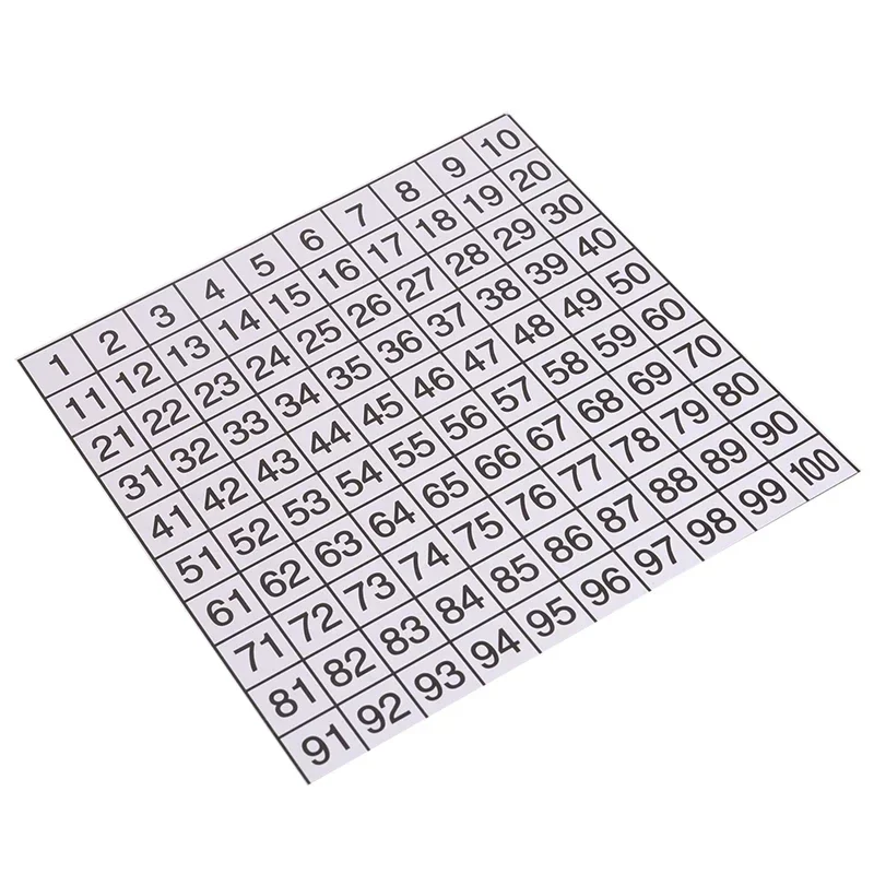 Giocattoli matematici per la scuola materna Sussidio didattico in legno Cento tavole 1-100 Formazione logica con sequenza di numeri