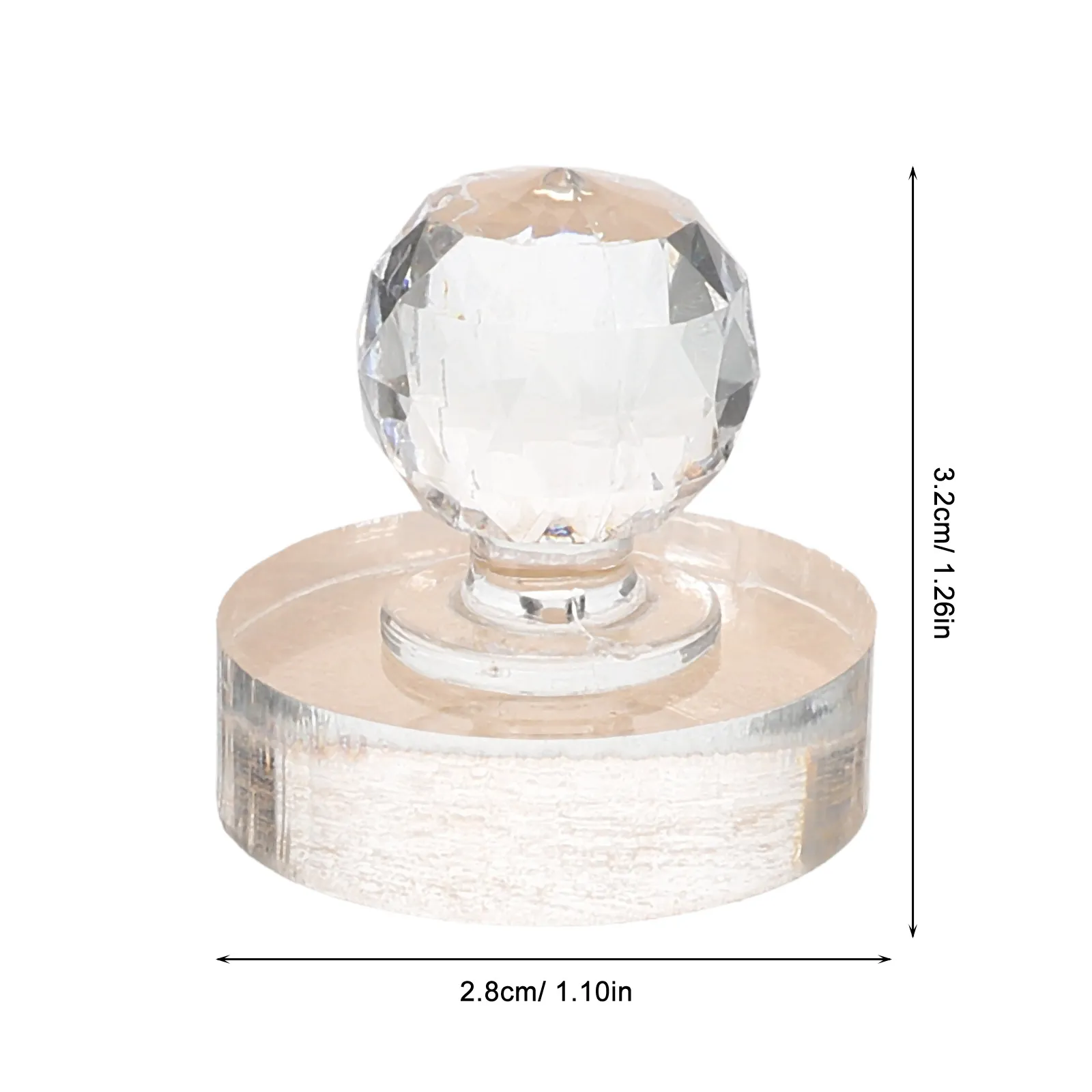 Eyeshadow Pressure Stamper Round Acrylic Makeup Press Tool Eye Shadow Palette Repairing Stamp Compact Powder Powder Pressing