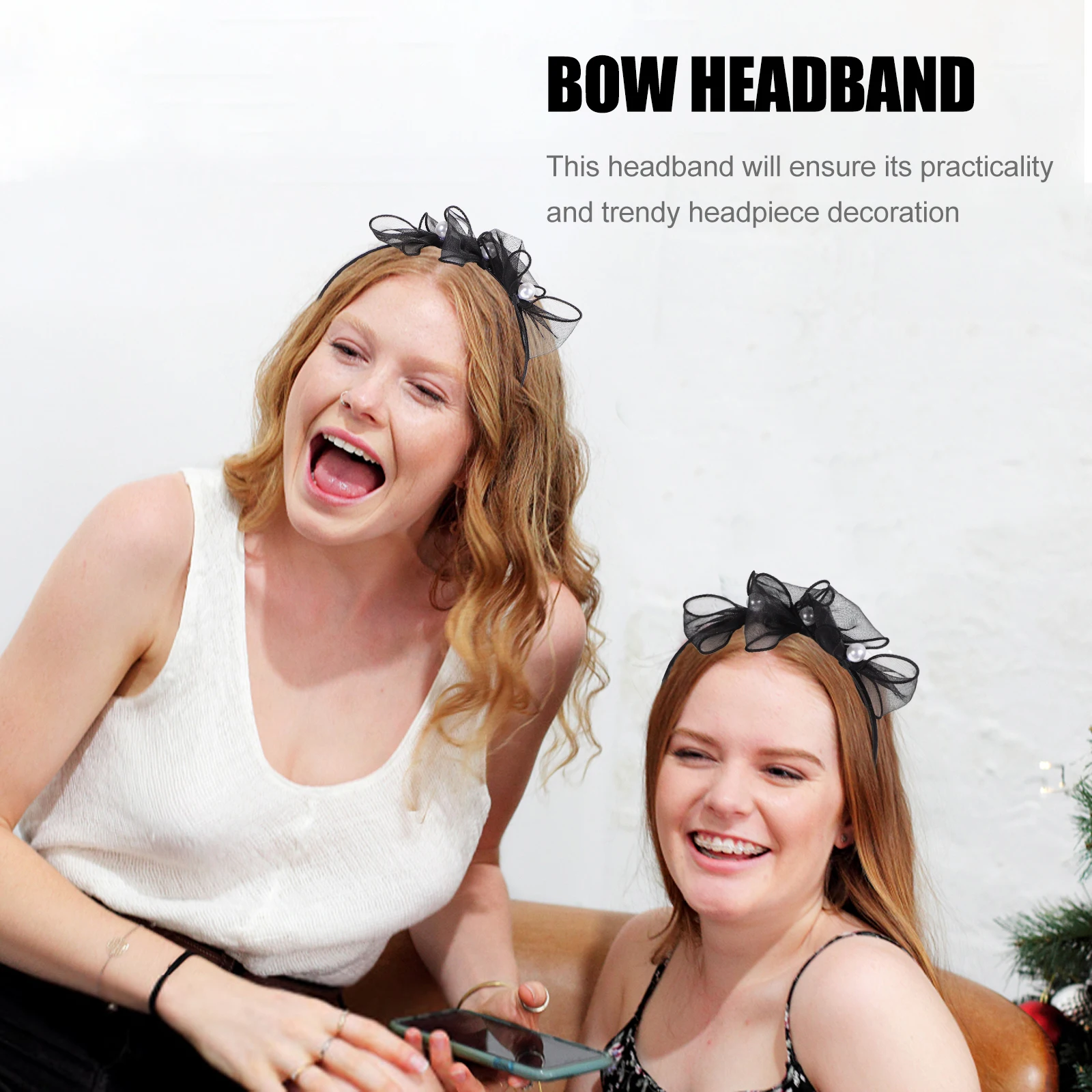 

Bowknot Hair Hoop Decorative Headb Girls Accessories Cosplay Headdress Premium Material Hairstyle Gift Hair Clip Jewelry