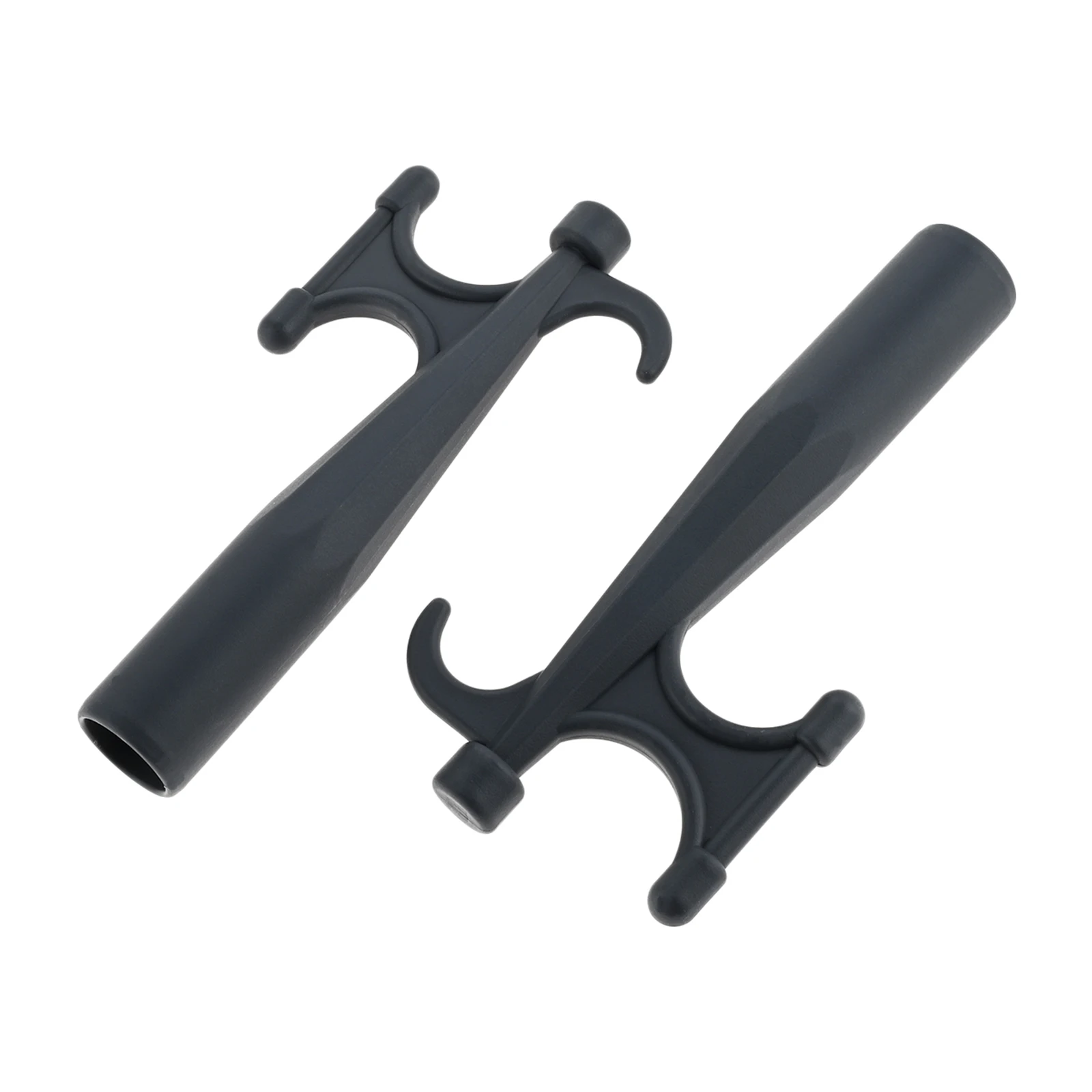 2Pcs Nylon Boat Hook Multifunctional Marine Boats Hook Head Unbreakable Replacement Boats Hook End For Mooring Yacht Kayak Black