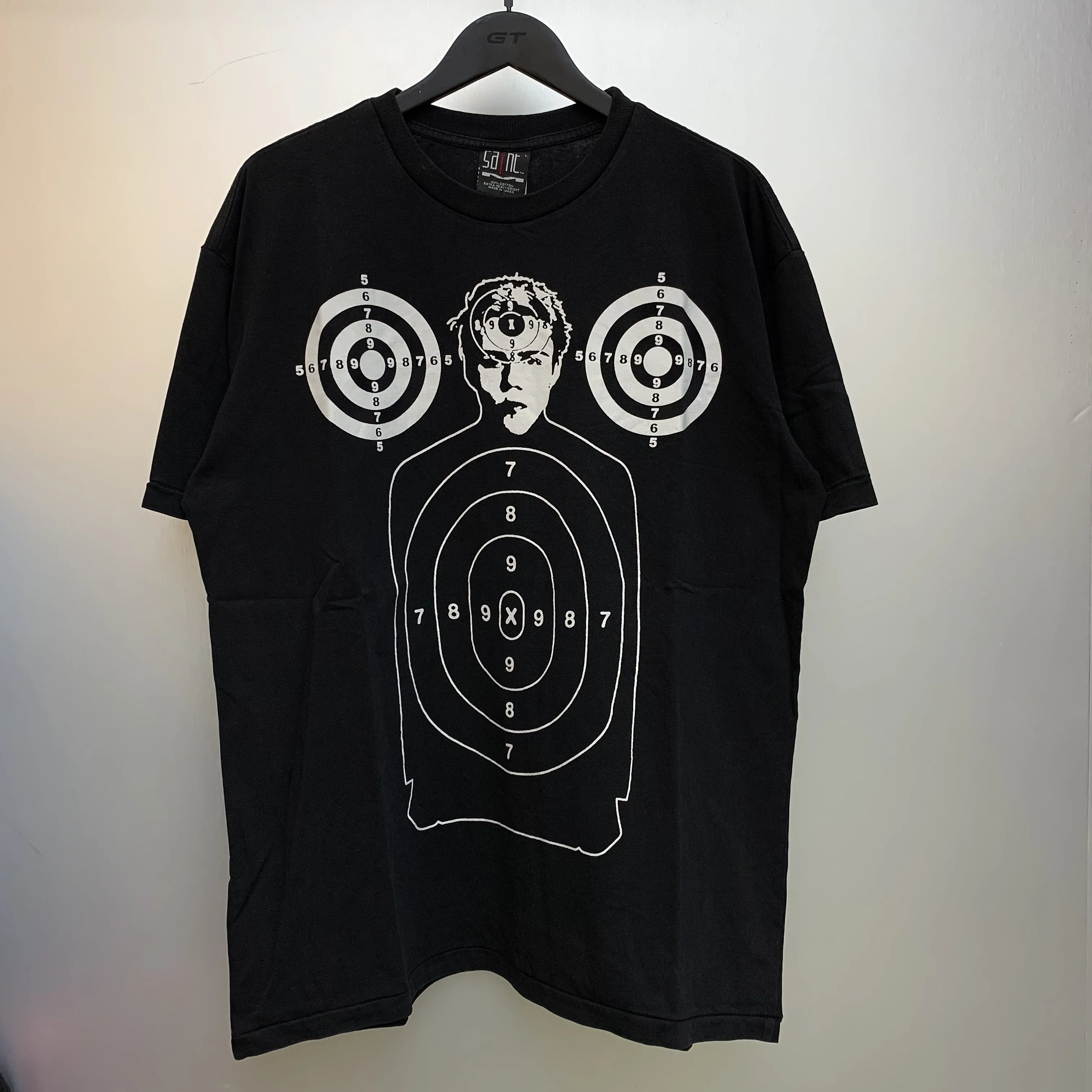 

Хорошее качество Saint Fun футболка Bullseye крутая мода High Street потертая винтажная свободная мужская и женская ниша в летнем стиле