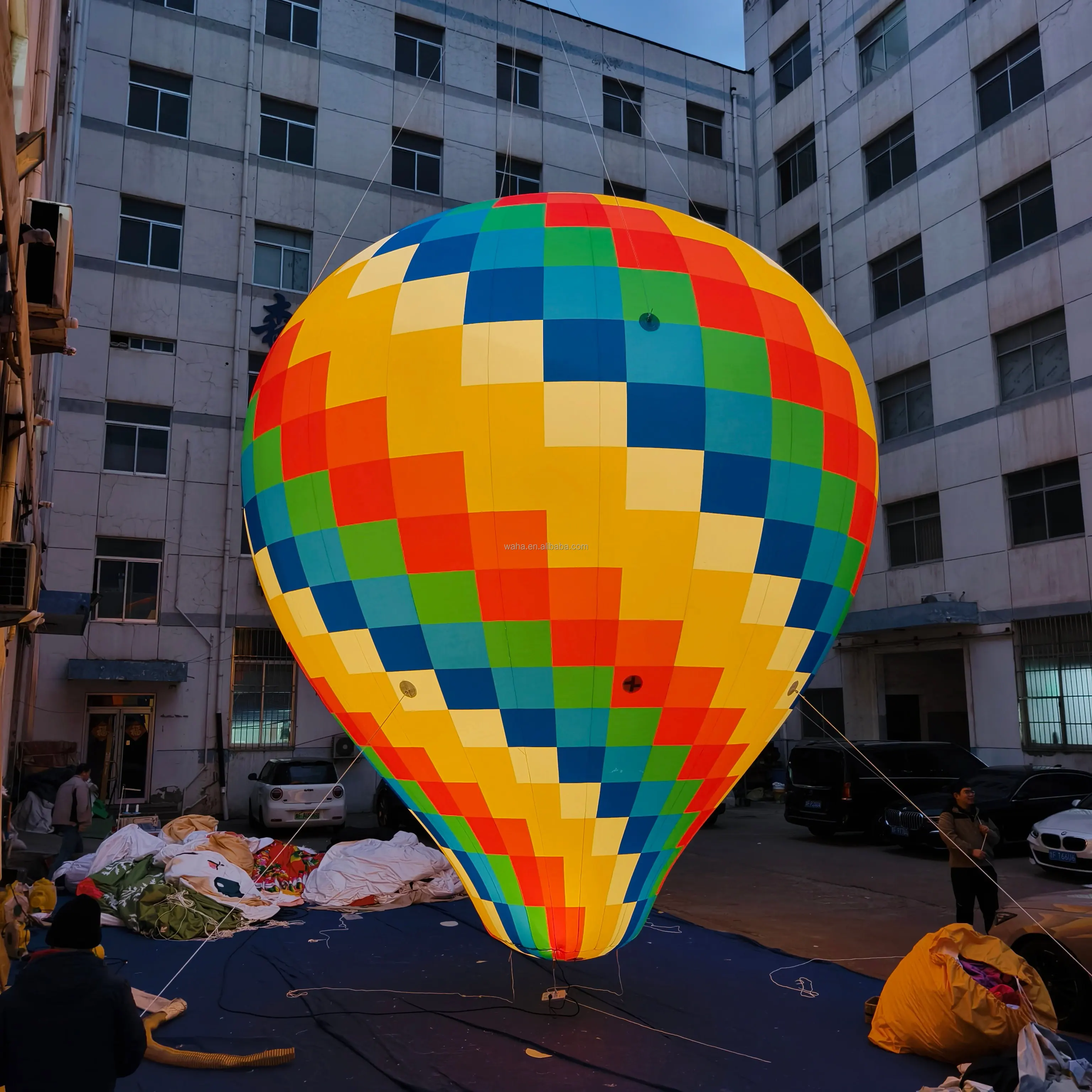 Dostosowywany dmuchany balon gruntowy, dmuchany balon powietrzny, dmuchany model balonu na ogrzane powietrze do dekoracji