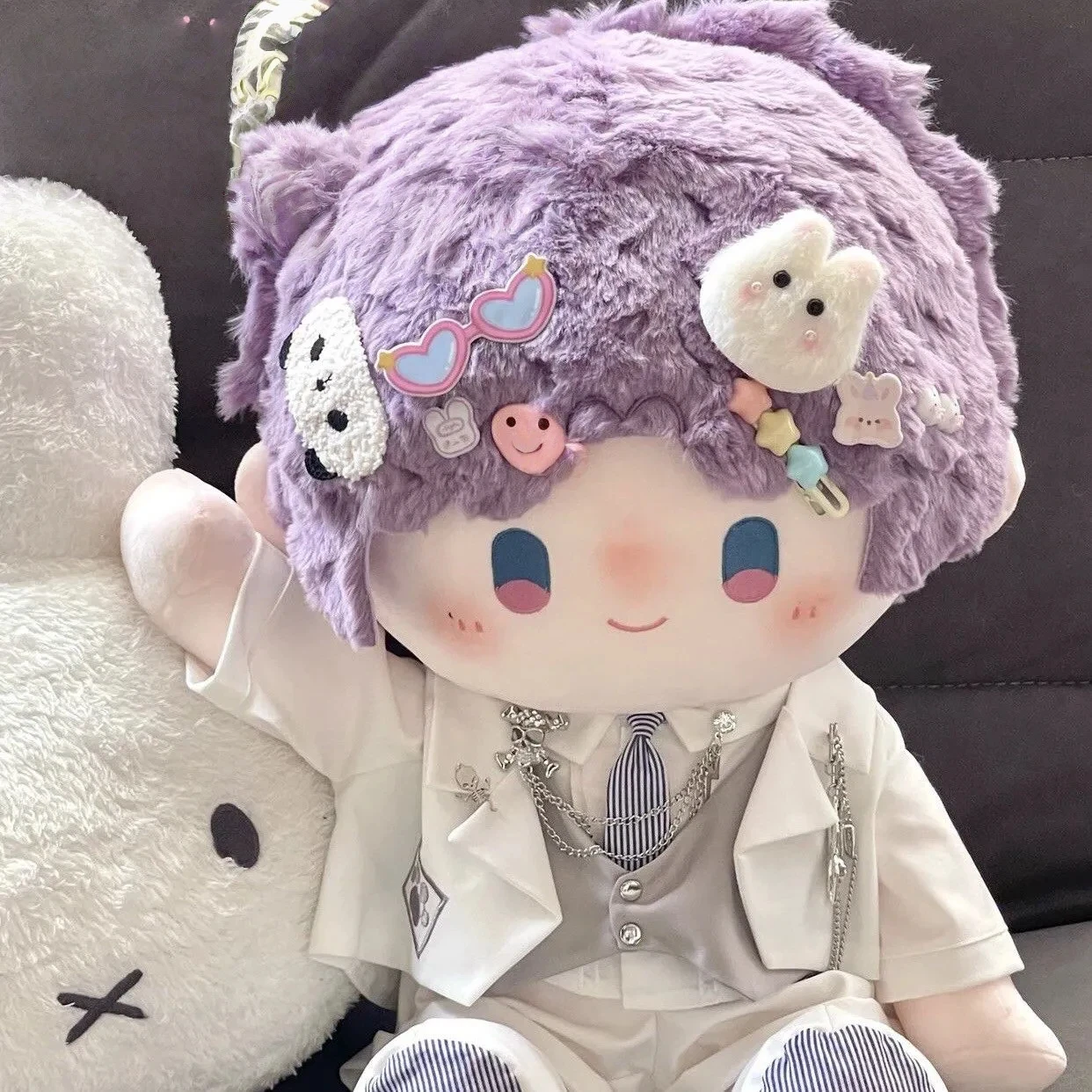 

40cm Love and deepspace Rafayel Plush Toys Anime Role Cosplay Soft Doll Body Dress Up Cotton Stuffed Plushie Pillow Xmas Gift