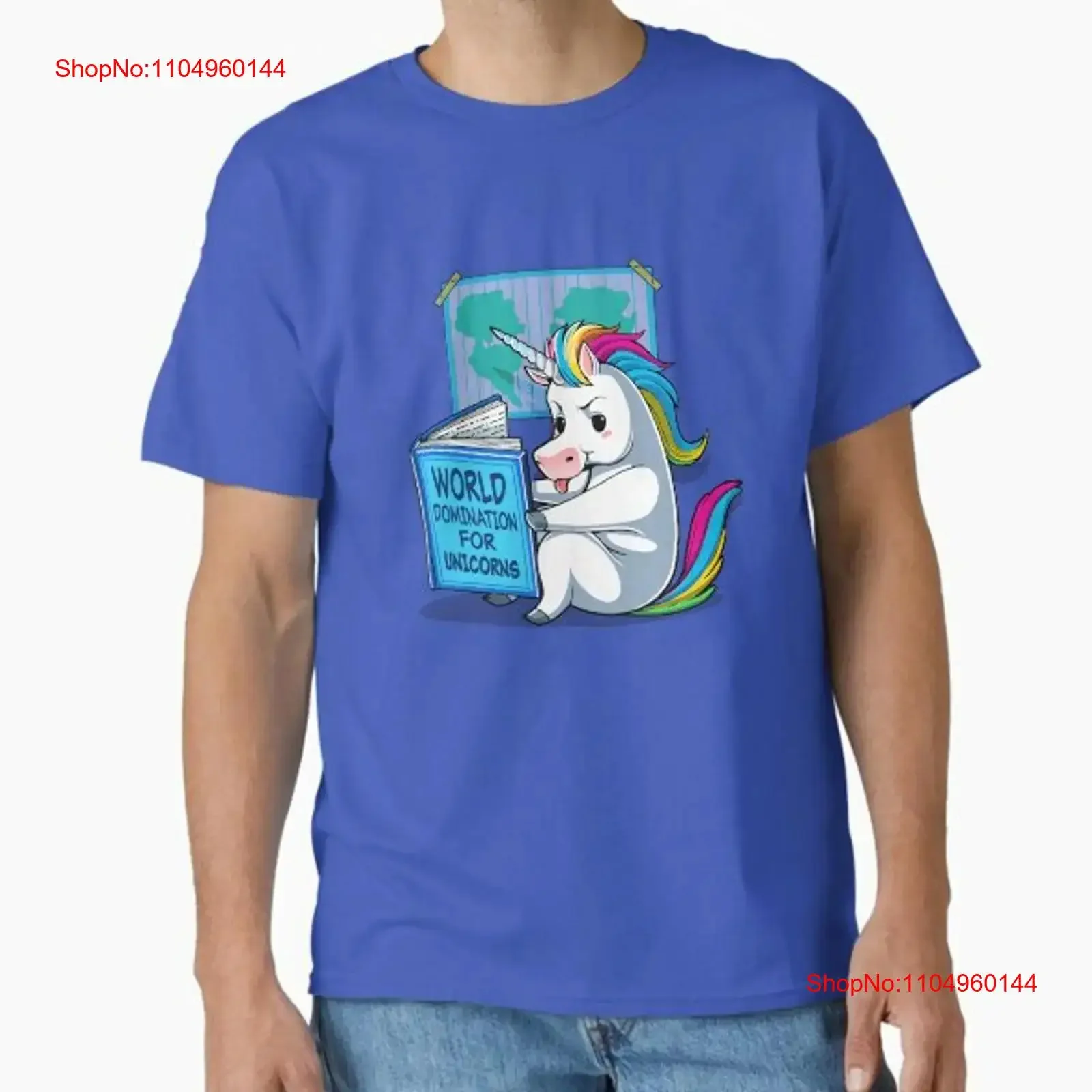 

World Domination for Unicorns Classic T Shirt vintage Washed Stylish Stretched designer clothes fashion Top For Everyday Wear