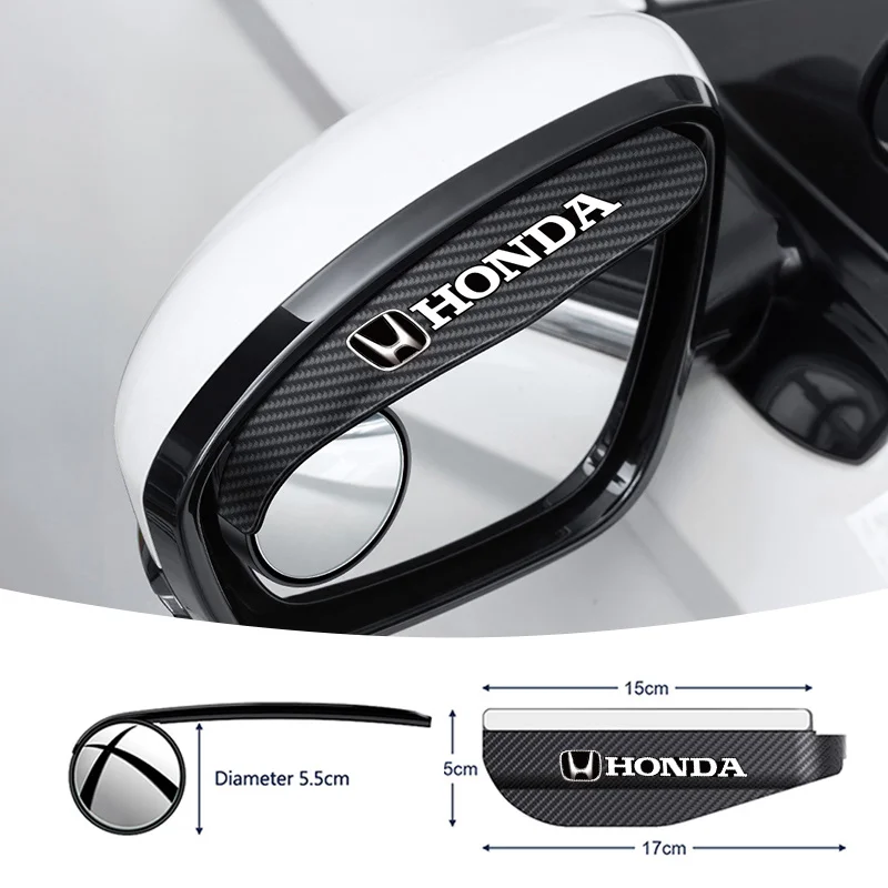 Visière anti-pluie pour rétroviseur latéral de voiture, protection contre la pluie pour Honda CIVIC CRV Accord Modulo Vezel Legend Si RR Insight CITY