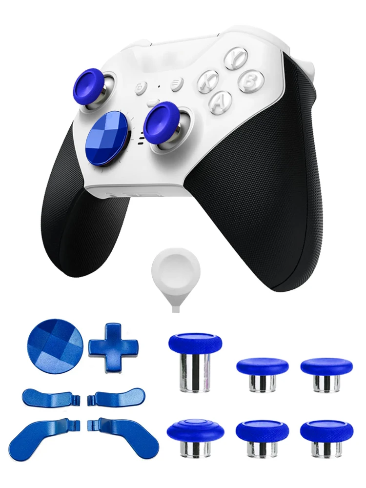 13 in 1 Metalen Duimknoppen Joystick Cap Voor Xbox One Elite Series 2 Controller 6 Swap Stick 4 Peddels en D-Pads Accessoires - afbeelding 2