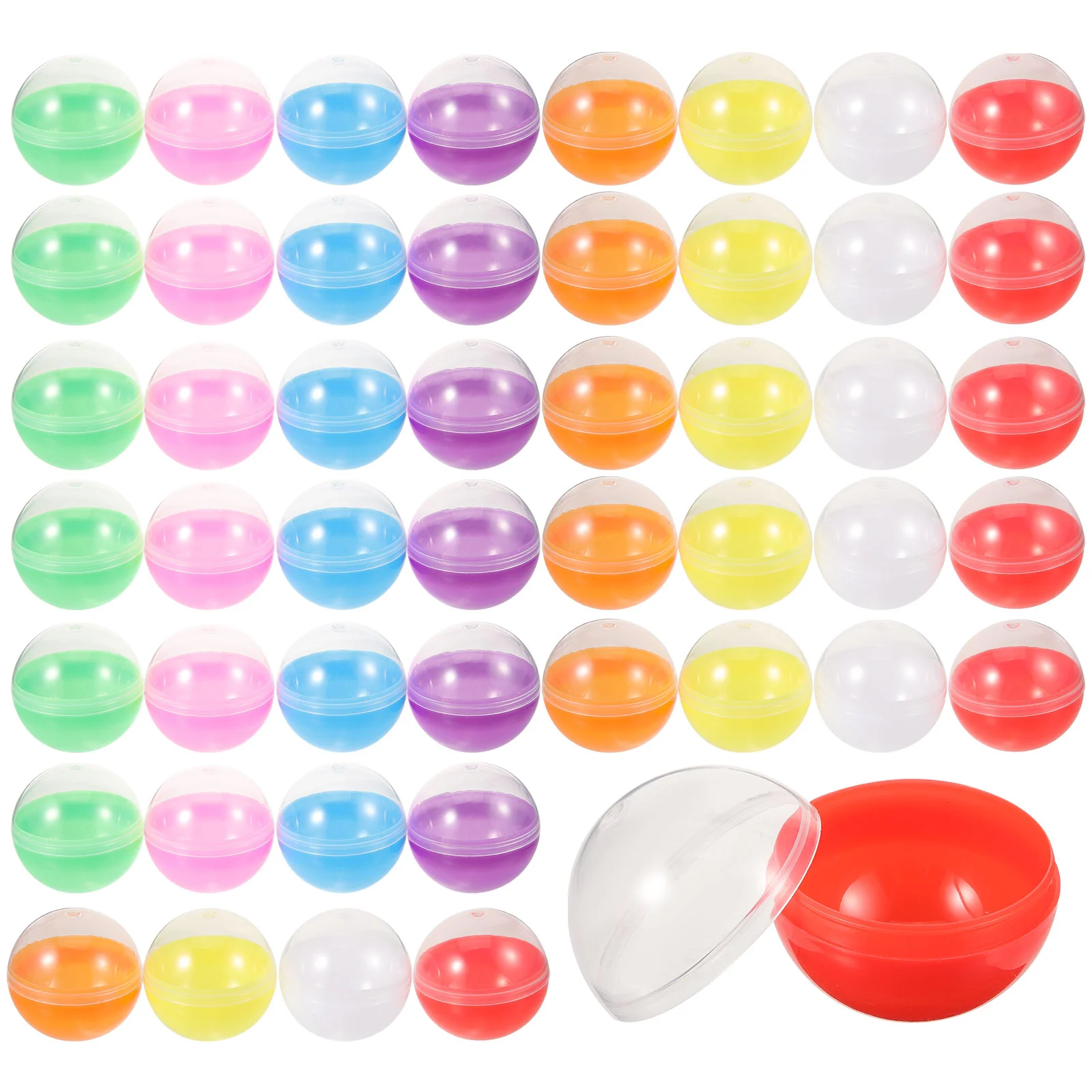 

50 Pcs Capsule Shell Toy Gumball Machine Gumballs Vending Capsules Plastic Packaging