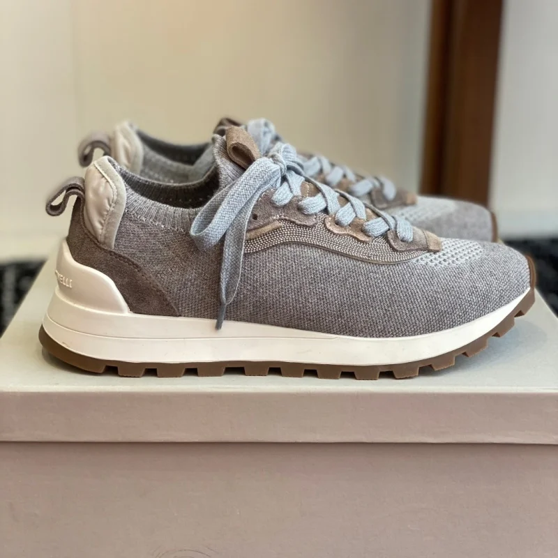 

Italian high-quality shoes - soft and breathable knitted casual sports shoes