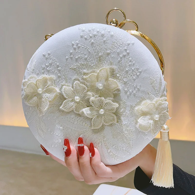 

Women Floral Wallet Retro Premium Product Casual Clutch Bag Card Pack Satchel Bag Party Handbag Banquet Wallets Round Purses