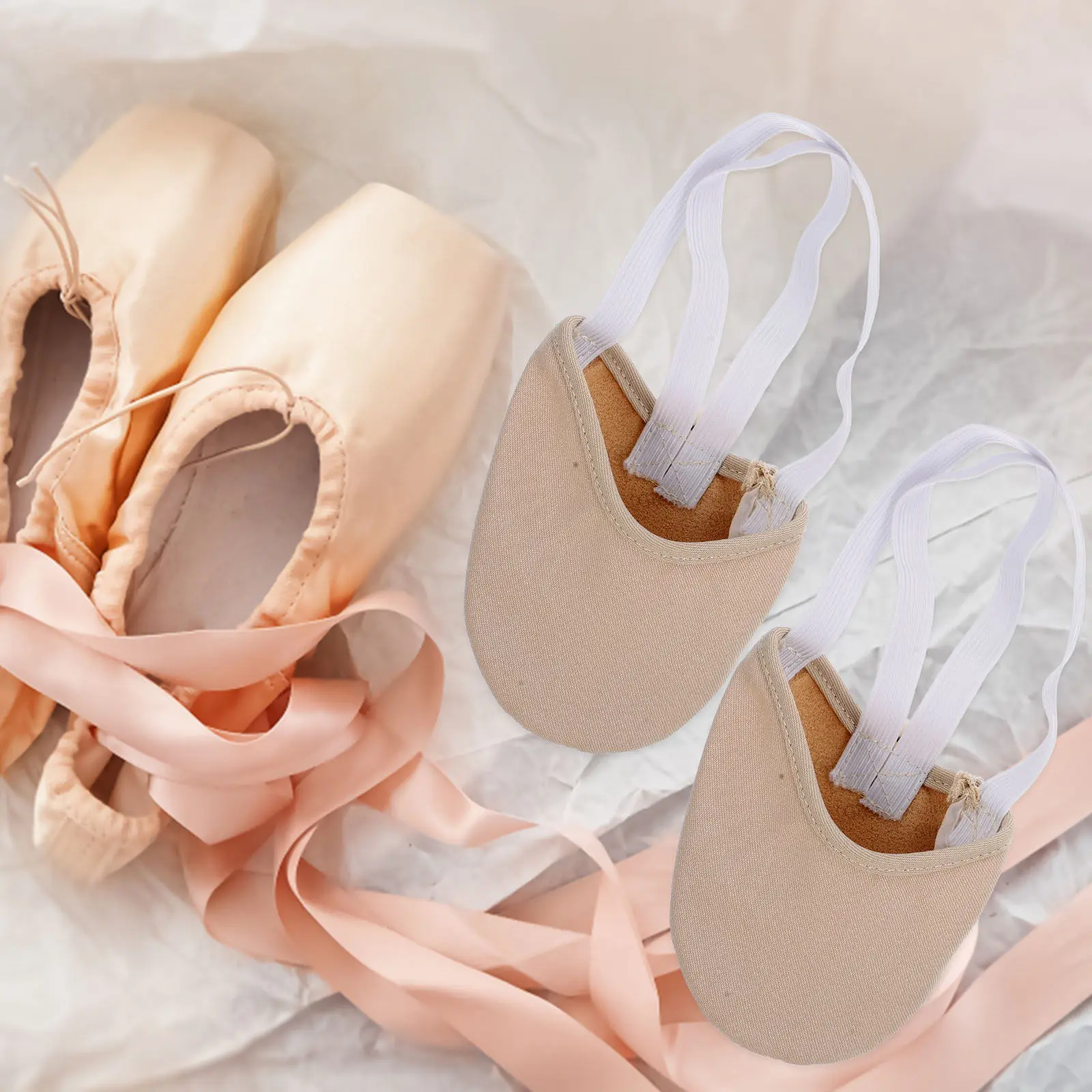 

1 пара носков для балета и танцев, низкие, дышащие, телесного цвета, размер XS, с нескользящей подошвой, для йоги и пилатеса, женские