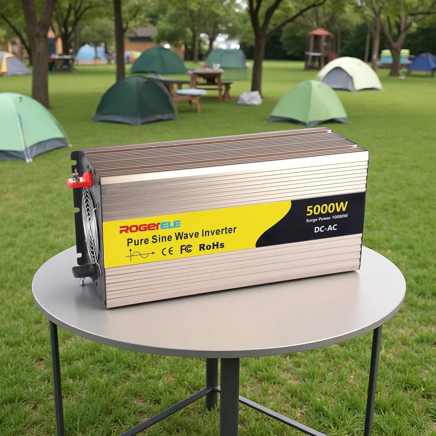 

5000W Inverter - 12V, 24V, 48V To 110V, 220V Pure Sine Wave Off-Grid Solar Inverter (DC To AC Power, Vehicle-Mounted Inverter)