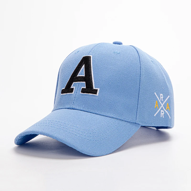 1 Summer Outdoor Embroidered A Solid Color Men's and Women's Baseball Hat