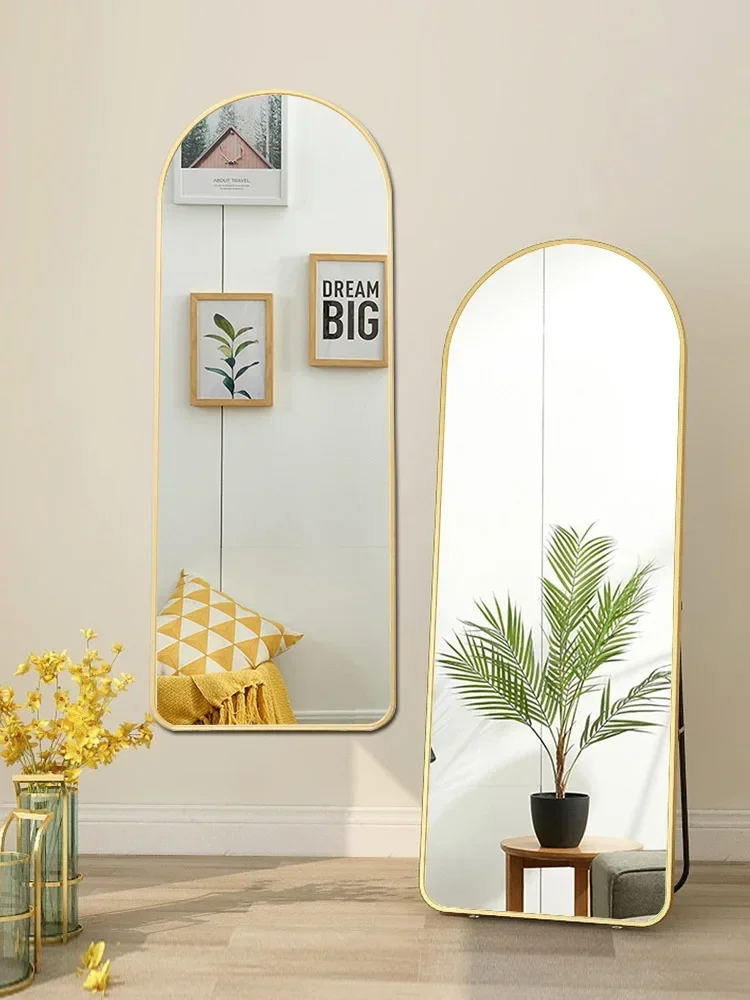 Full body mirror, floor mounted mirror, household girl bedroom wall mounted dressing mirror, clothing store fitting large mirror