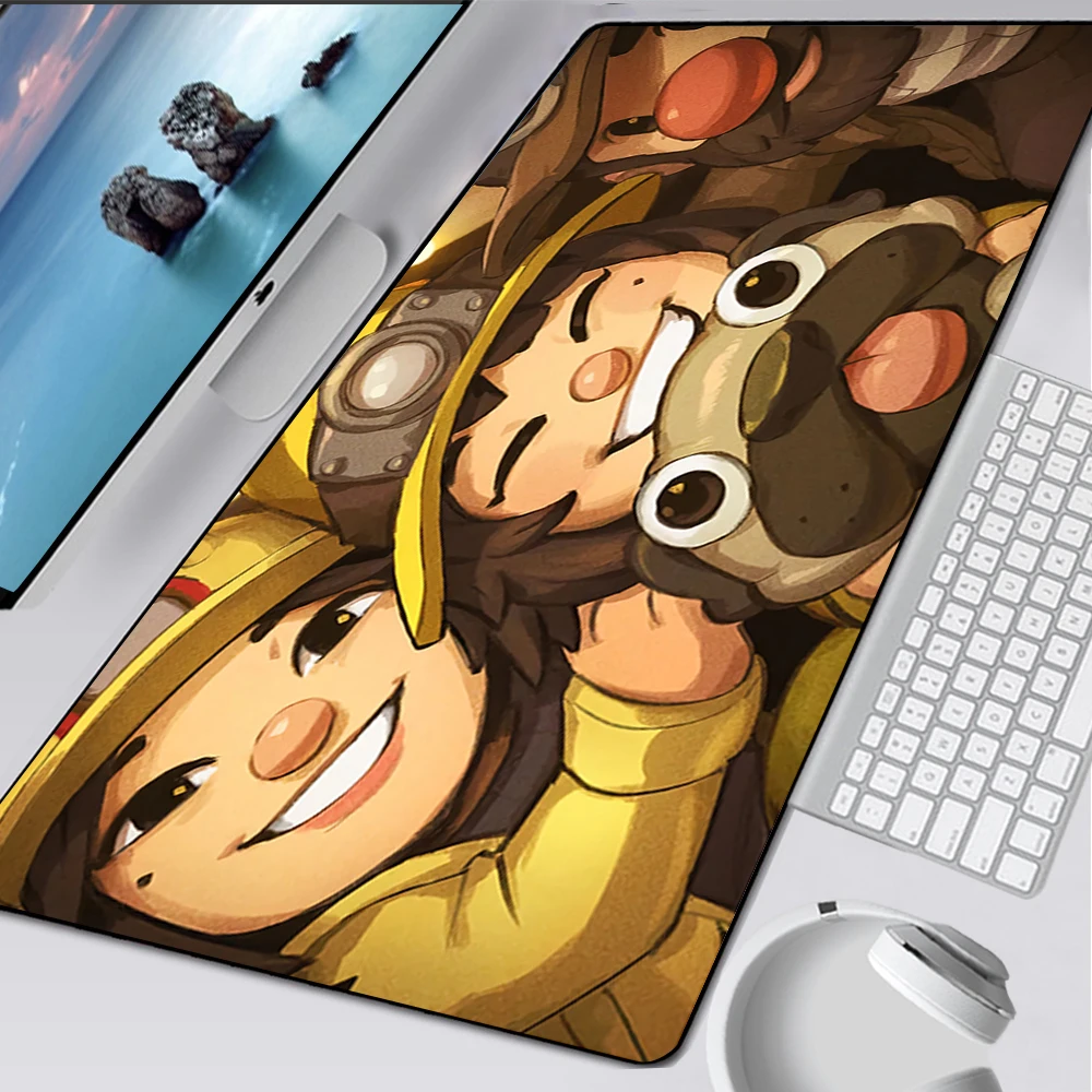Spelunky 2 Large Gaming Mouse Pad Computer Mousepad PC Gamer Mouse Mat Laptop Mausepad XXL Mouse Carpet Keyboard Mat Desk Pad