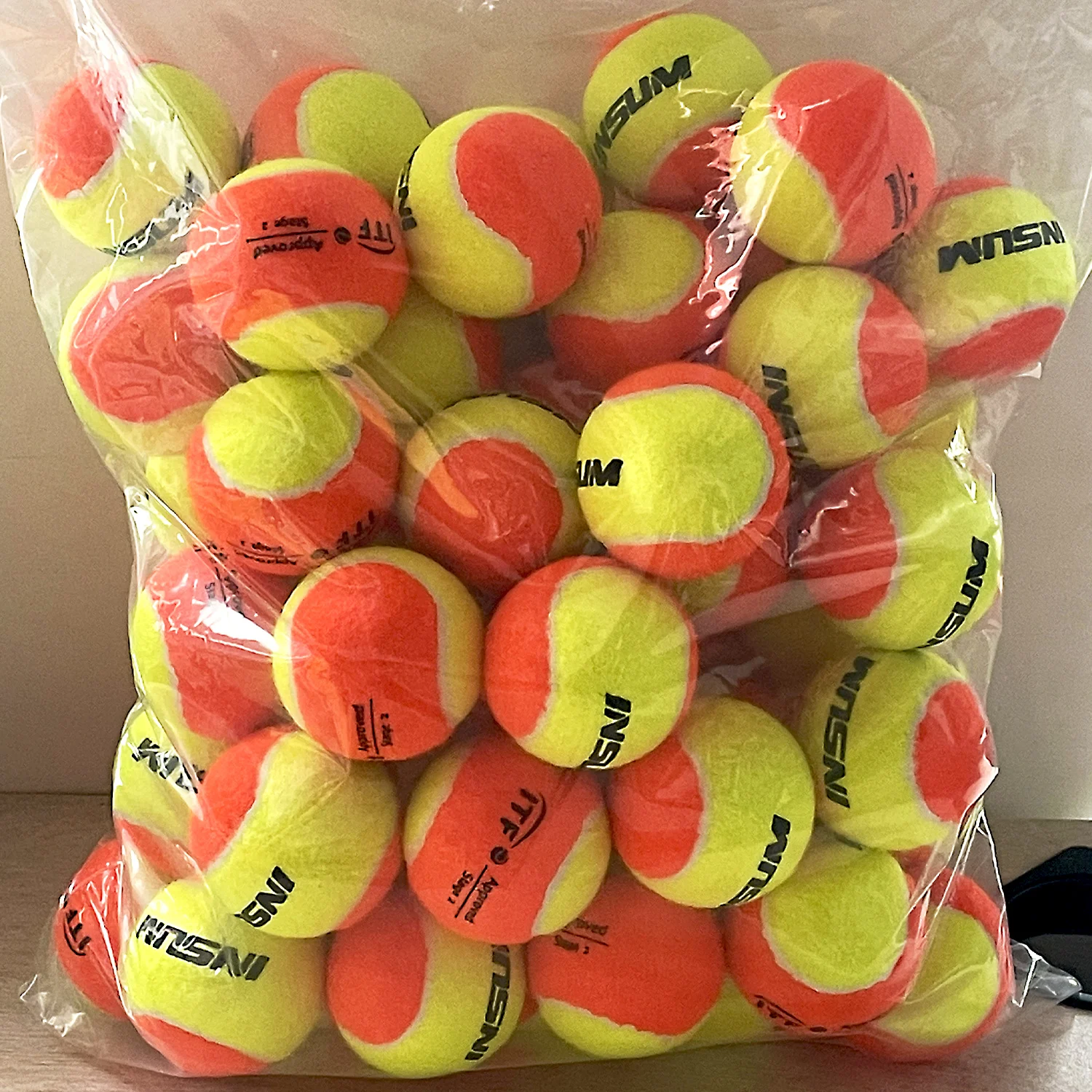 

Professional 60PCS Beach Tennis Ball Training Balls Adult Youth 50% Standard Pressure Match Training Padel Tennis Balls