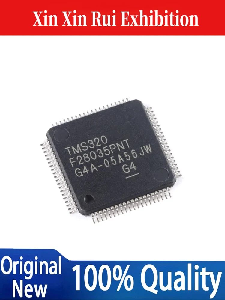 TMS320F28035PNT 100% New Chipset electrónica  LQFP-80(12x12) C2000™ MCU with 60MHz frequency, 128KB flash memory and CLA