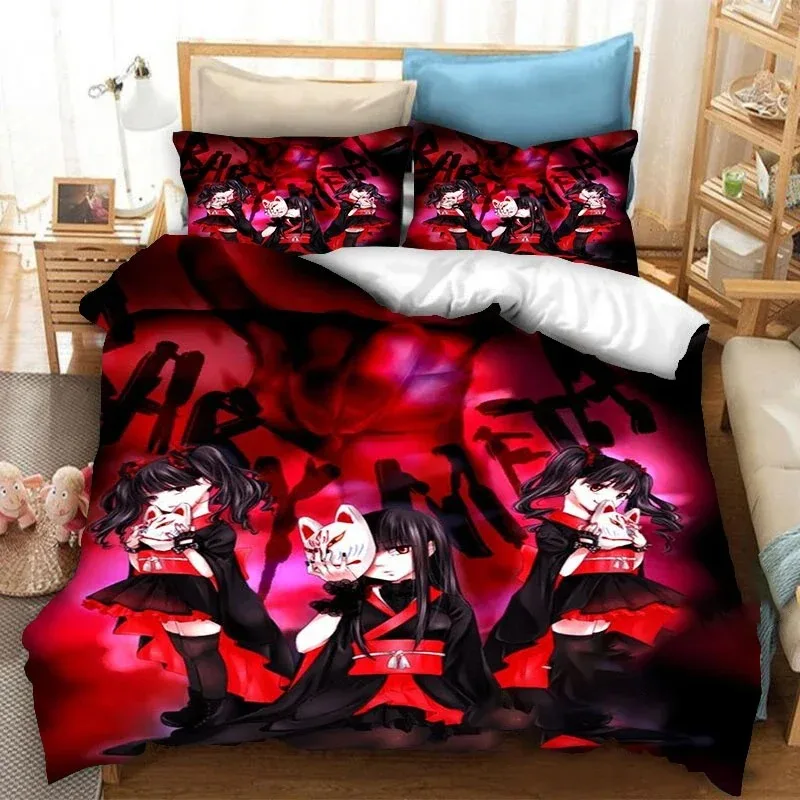 3D Printed Babymetal Band Bedding Set Pillowcase Duvet Cover Double Twin Full Queen King Adult Kids Bedclothes Quilt Cover