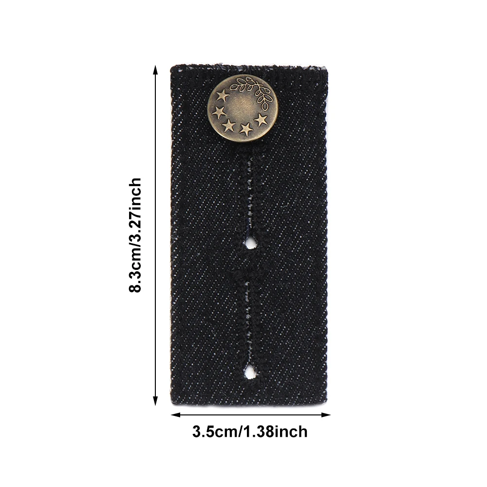 4PCS Pants Extenders Buttons Adjustable Jeans Waist Extension Snap DIY Denim Clothes Fastener for Men Women