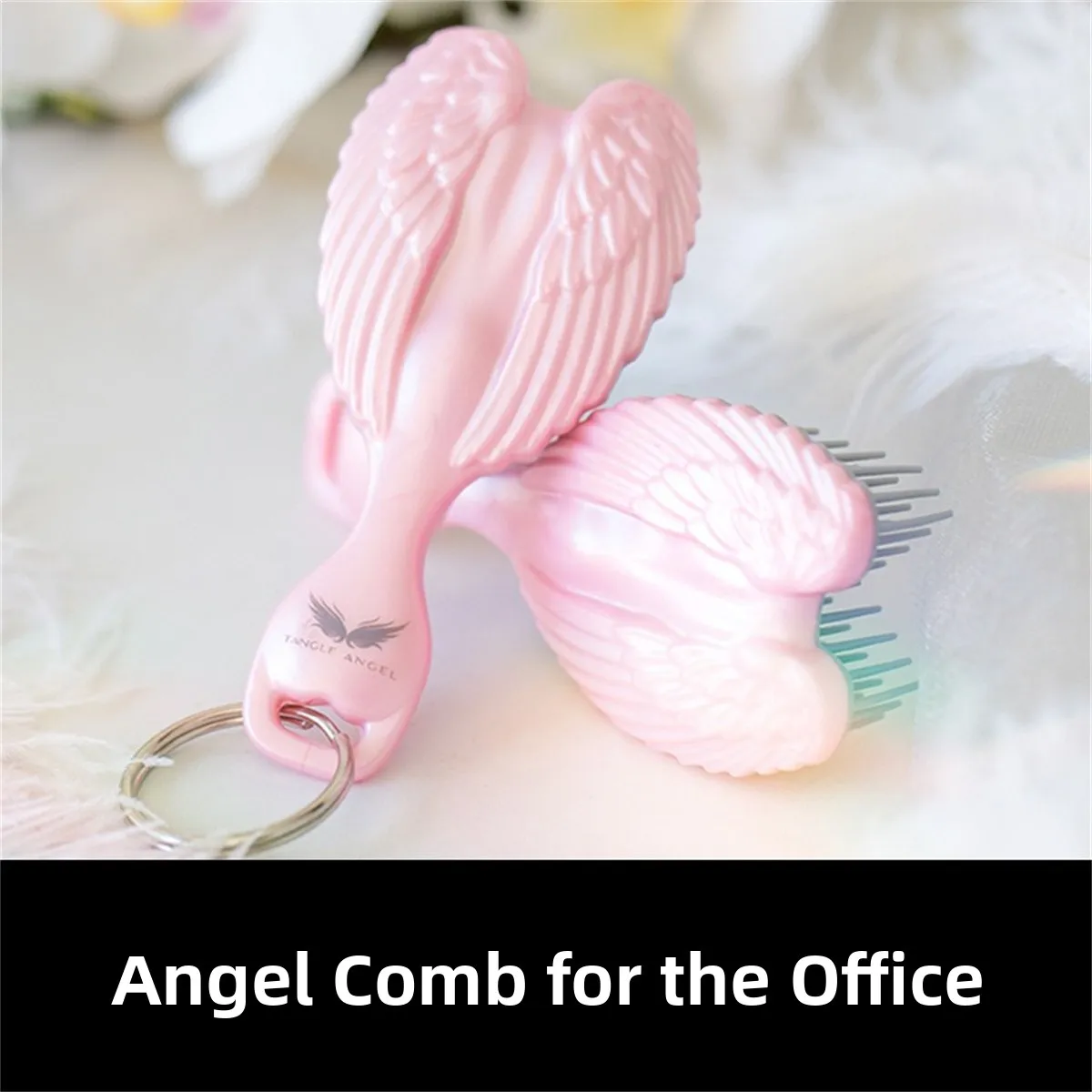 

Расческа Angel Queen, подвеска, челка, расческа, брелок, портативная подушка безопасности, массажная расческа, одноразовая, длиной до 0 см, для личной гигиены