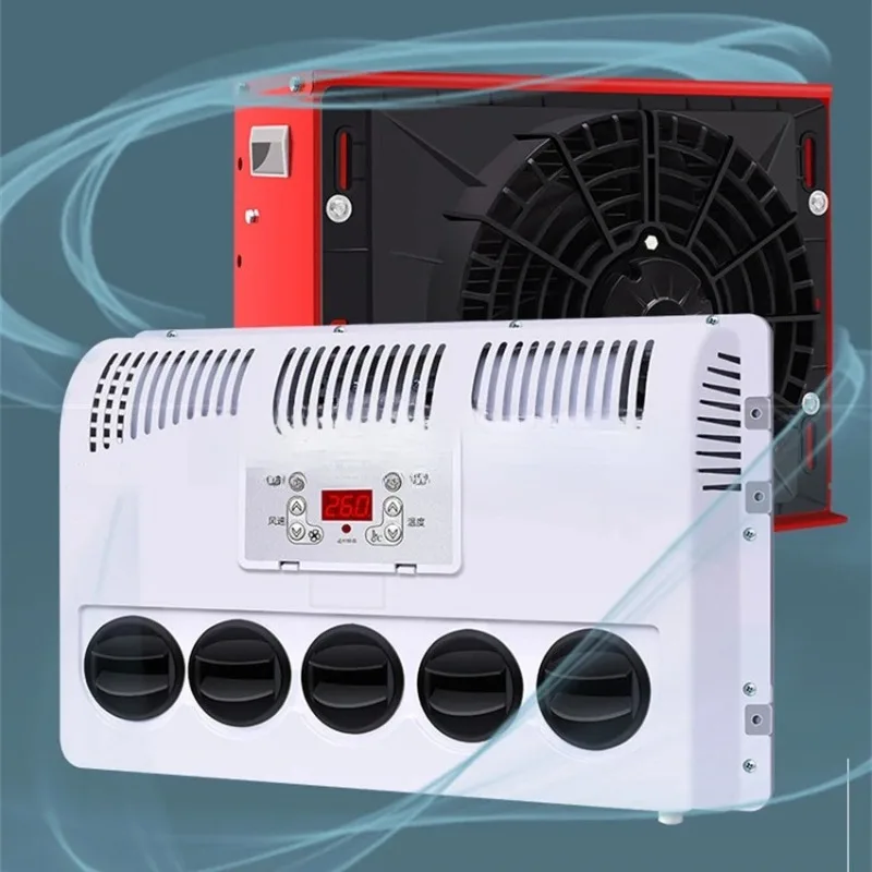 

12V 24V Electric Integrated Parking Air Conditioner for Truck Excavator Bus Harvester Agricultural Equipment