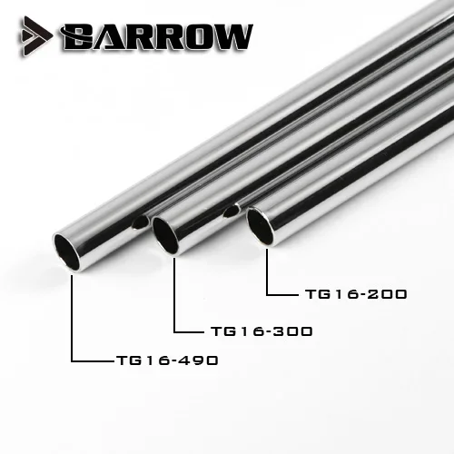 Металлическая трубка Barrow (ID 14 мм + od 16 мм) + Толщина 1 мм + длина 20 /30 /49 см, латунная трубка с гальваническим покрытием, охлаждающая трубка