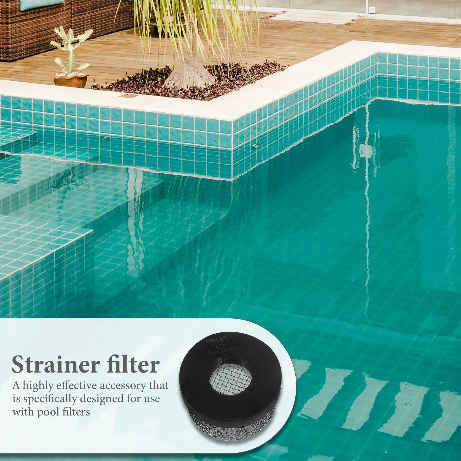 

Stainless Steel Filter Net 3/4 Inch Threaded Pool Pump Air Vent Strainer Screen Cap Replacement Water Filter Accessories Plastic