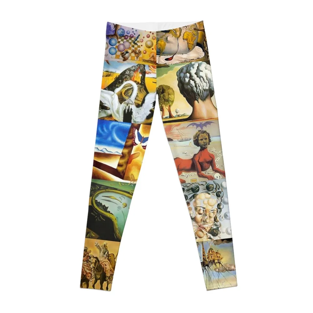 

Salvador Dali Leggings active wear Women's sports gym pants gym top Womens Leggings