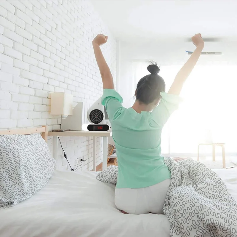 Internet Celebrity Creative Shooting Target Alarm Clock, Lazy Toy Wake-Up Alarm Clock