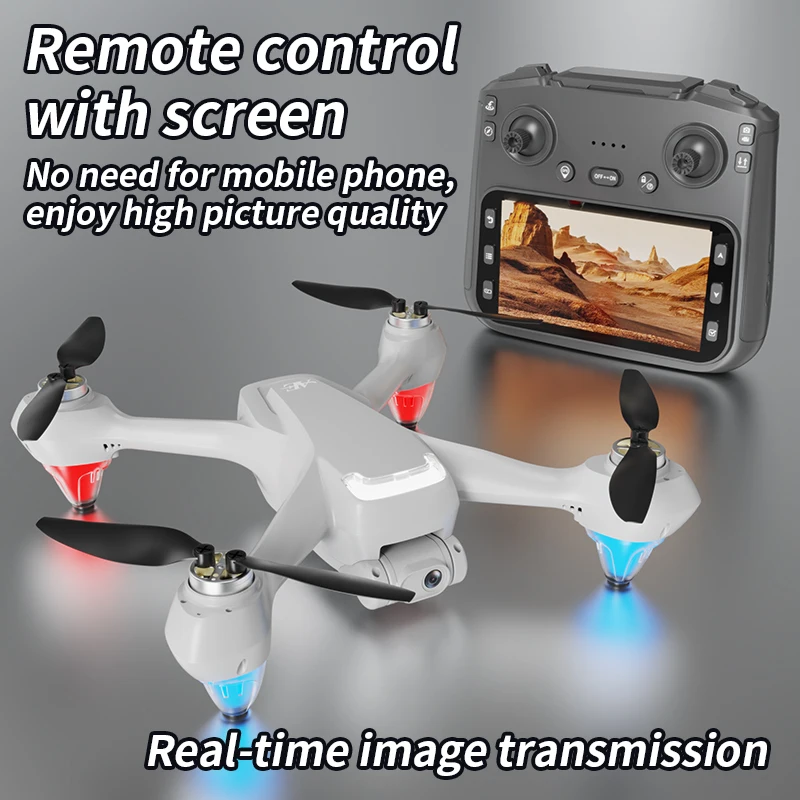 Ae9 novo drone gps rc 8k câmera dupla 5g laser evitar obstáculos 4.5 polegadas lcd controle de tela inteligente longa resistência brinquedo rc