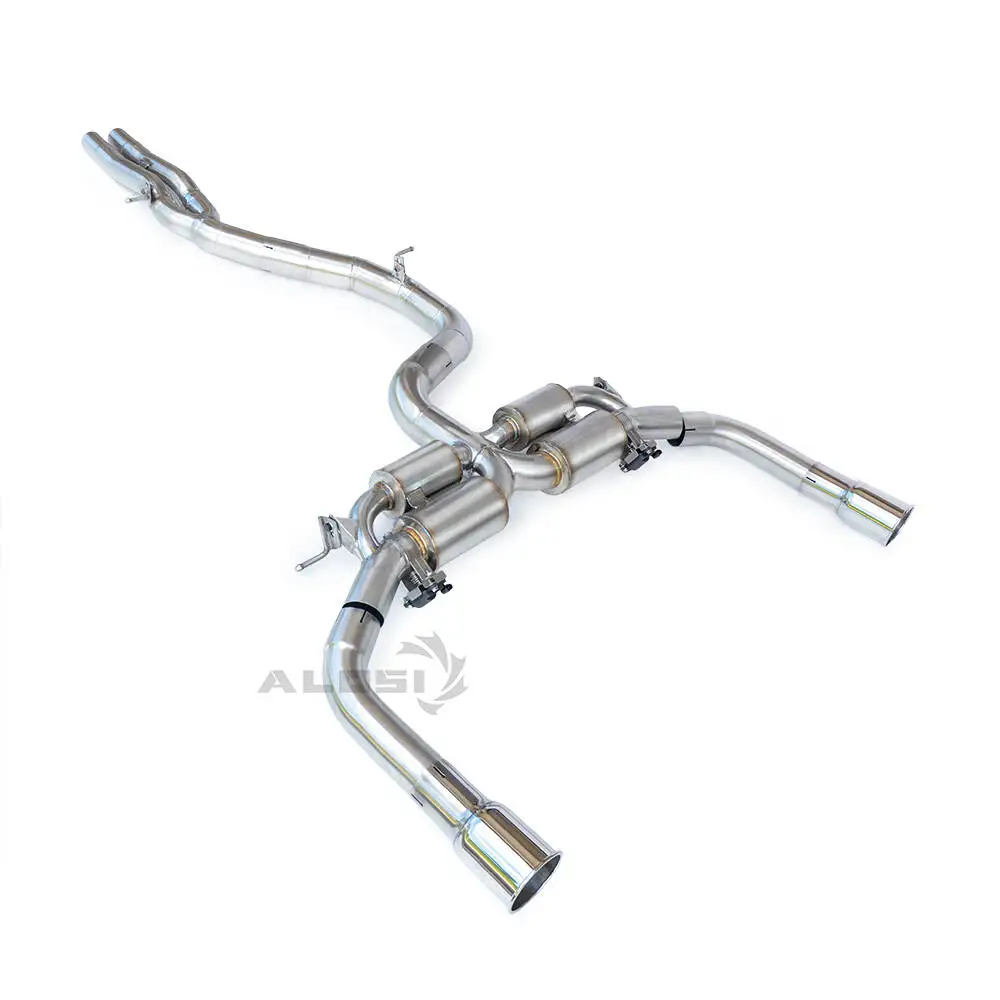 Custom Catback Exhaust for Audi RS3 2.5T 2017-2023 Custom Valve Sports Exhaust System Exhaust Muffler 3.5 Inch Large Diameter