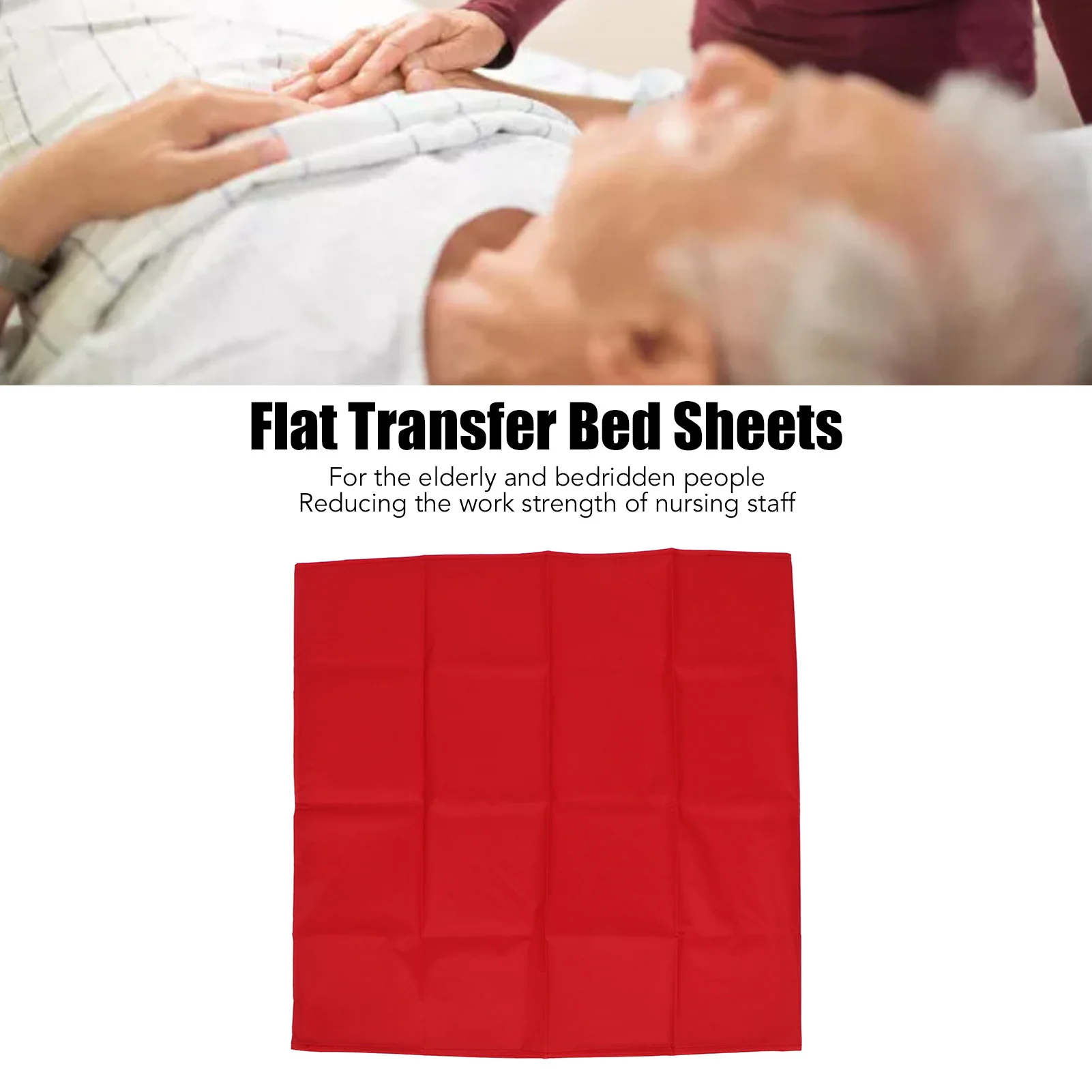 

Elderly Sliding Sheets Flat Slide Sheet Breathable Reusable Red Transfer Slide Sheet for Hospitals Home Care Patient Slide Sheet